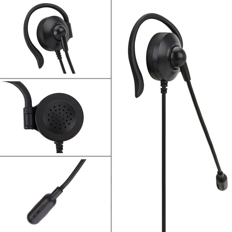หูฟังคอมพิวเตอร์แบบมีสาย SOYTO SY227 แบบหูเกี่ยวข้างเดียว, 3.5 มม., แยกสาย USB ควบคุม
