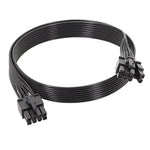 สายแบน 18AWG สำหรับ Corsair สายโมดูลจ่ายไฟ สายโมดูลการ์ดจอ 8 พิน ถึง 8 พิน 6+2 ยาว 50 ซม. สำหรับ Corsair, ยาว 60 ซม. สำหรับ Corsair