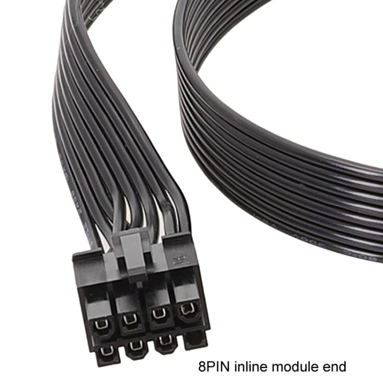สายแบน 18AWG สำหรับ Corsair สายโมดูลจ่ายไฟ สายโมดูลการ์ดจอ 8 พิน ถึง 8 พิน 6+2 ยาว 50 ซม. สำหรับ Corsair, ยาว 60 ซม. สำหรับ Corsair