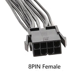 สายอะแดปเตอร์ CPU 8 พิน เป็น 8+4 พิน สายจ่ายไฟ เมนบอร์ด โปรเซสเซอร์ ยาว 20 ซม., 30 ซม.