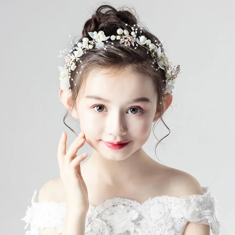 ผ้าคาดผมมงกุฎดอกไม้ป่า สำหรับสาววันเกิดและการแสดง