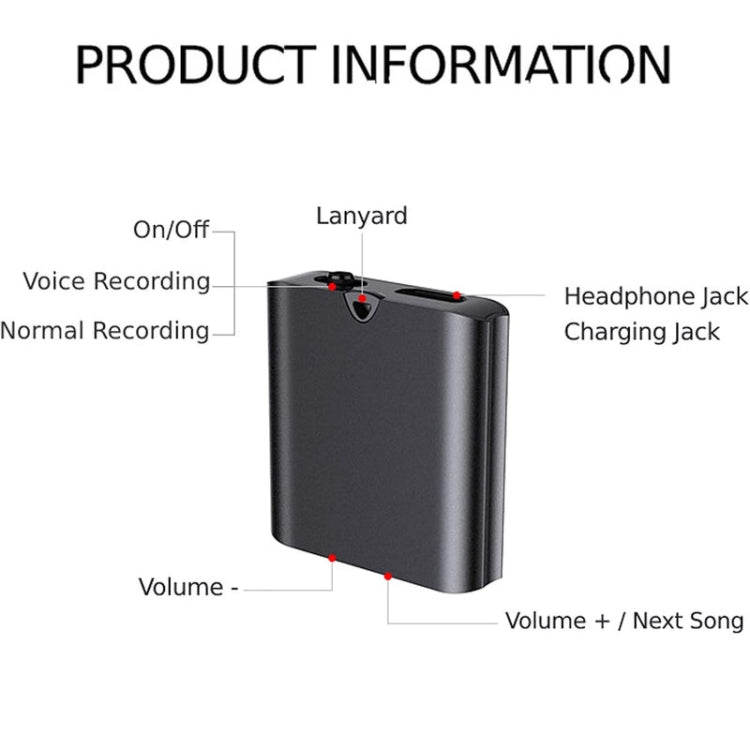เครื่องบันทึกเสียงแม่เหล็กลดเสียงรบกวน HD แบบพกพา Q63 ปากกาบันทึกเสียงอัจฉริยะเปิดใช้งานด้วยเสียง, 8GB, 32GB