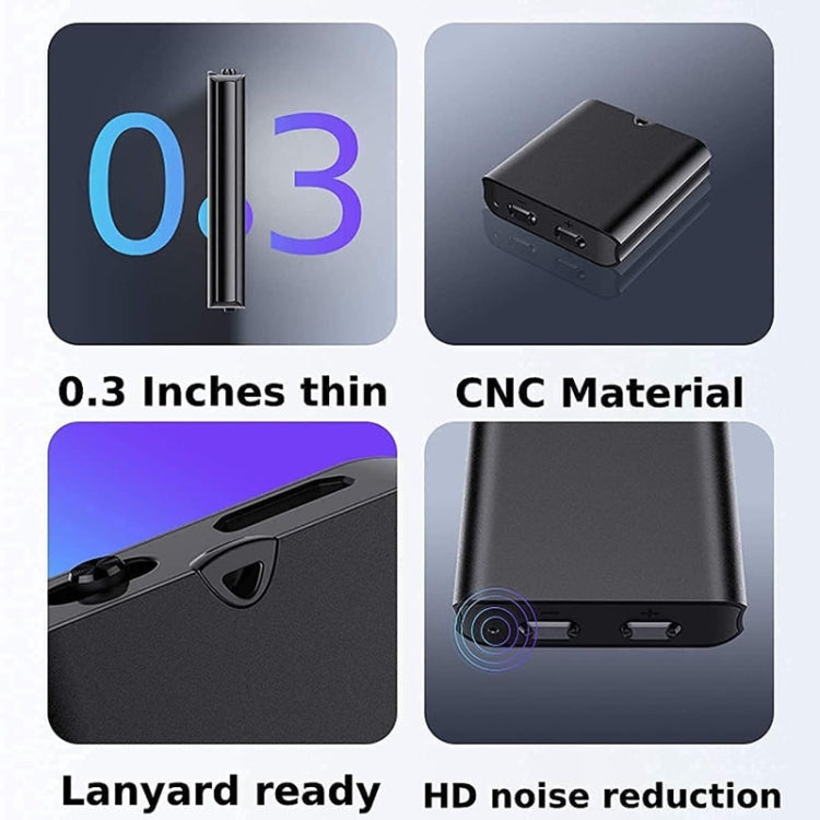 เครื่องบันทึกเสียงแม่เหล็กลดเสียงรบกวน HD แบบพกพา Q63 ปากกาบันทึกเสียงอัจฉริยะเปิดใช้งานด้วยเสียง, 8GB, 32GB