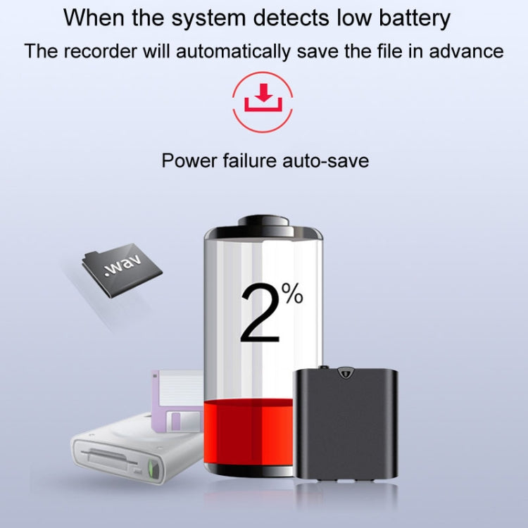 เครื่องบันทึกเสียงแม่เหล็กลดเสียงรบกวน HD แบบพกพา Q63 ปากกาบันทึกเสียงอัจฉริยะเปิดใช้งานด้วยเสียง, 8GB, 32GB