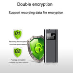 เครื่องบันทึกเสียงอัจฉริยะ Q25 พร้อมหน้าจอ HD ตัดเสียงรบกวน คลิปหนีบหลัง, 4GB, 8GB, 16GB, 32GB