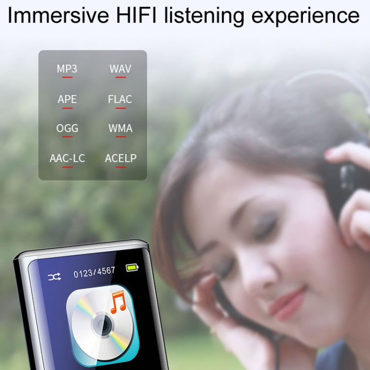 เครื่องเล่นเพลง MP3/MP4 บลูทูธ M27 ขนาด 1.8 นิ้ว พร้อมบันทึกเสียงและอ่าน e-book, 4GB, 8GB, 16GB, 32GB