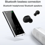 เครื่องเล่นเพลง MP3/MP4 บลูทูธ M27 ขนาด 1.8 นิ้ว พร้อมบันทึกเสียงและอ่าน e-book, 4GB, 8GB, 16GB, 32GB