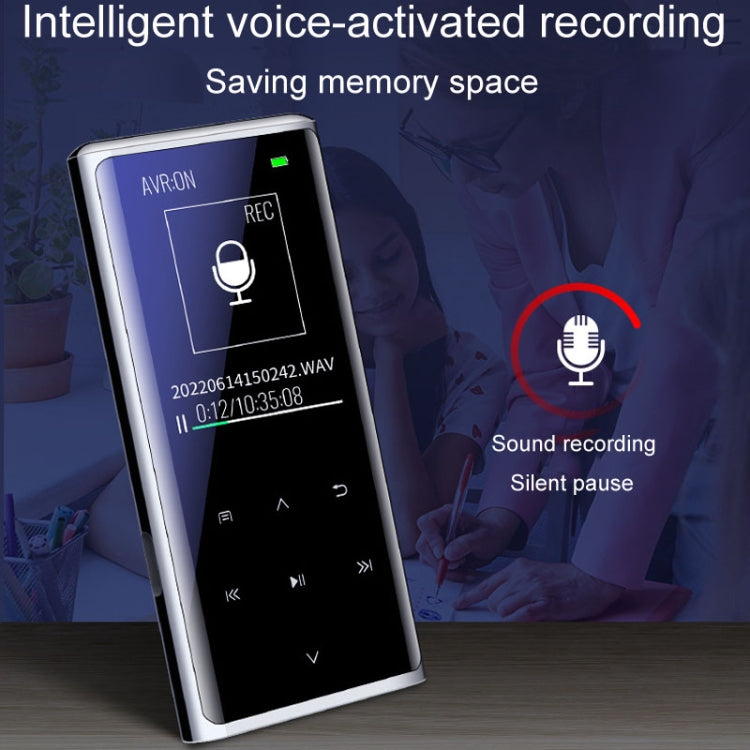 เครื่องเล่นเพลง MP3/MP4 บลูทูธ M27 ขนาด 1.8 นิ้ว พร้อมบันทึกเสียงและอ่าน e-book, 4GB, 8GB, 16GB, 32GB