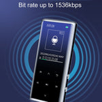 เครื่องเล่นเพลง MP3/MP4 บลูทูธ M27 ขนาด 1.8 นิ้ว พร้อมบันทึกเสียงและอ่าน e-book, 4GB, 8GB, 16GB, 32GB