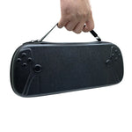 เคสแข็งสำหรับเครื่องเล่น Sony PlayStation Portal พร้อมกระเป๋าเก็บของพกพา, หนัง PU ลายเส้นตัด, ผ้า Oxford 1680D