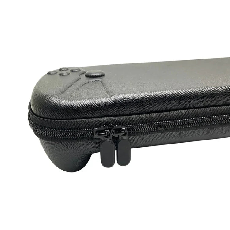 เคสแข็งสำหรับเครื่องเล่น Sony PlayStation Portal พร้อมกระเป๋าเก็บของพกพา, หนัง PU ลายเส้นตัด, ผ้า Oxford 1680D