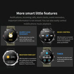 T30 นาฬิกาอัจฉริยะกีฬาและกันน้ำขนาด 1.6 นิ้ว รองรับเพลงและโทร Bluetooth สีดำ, สีเขียวเข้ม, สายเหล็กดำ+ซิลิโคน, สายตาข่ายดำ+ซิลิโคน
