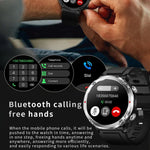 T30 นาฬิกาอัจฉริยะกีฬาและกันน้ำขนาด 1.6 นิ้ว รองรับเพลงและโทร Bluetooth สีดำ, สีเขียวเข้ม, สายเหล็กดำ+ซิลิโคน, สายตาข่ายดำ+ซิลิโคน