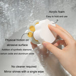 Bathroom Glass Mirror Stain Removal Watermark Sponge Rub Faucet Descaling Cleaning Tool, Pink