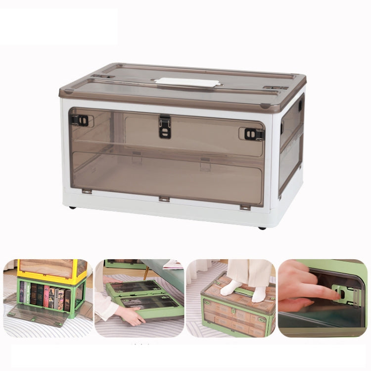 กล่องเก็บของพลาสติกพับได้ กล่องจัดเก็บซ้อนกันได้พร้อมล้อ สีขาว ขนาด 37 x 26.5 x 22 ซม., สีเหลือง ขนาด 37 x 26.5 x 22 ซม., สีเขียว ขนาด 37 x 26.5 x 22 ซม., ฝาไม้สีขาว ขนาด 37 x 26.5 x 22 ซม., ฝาไม้สีเหลือง ขนาด 37 x 26.5 x 22 ซม.