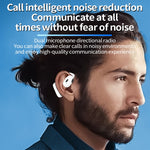 Bluetooth V5.4 Hanging Ear Wireless Earbuds Stereo Sound Headphones, V21 Black, V21 White