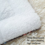 เบาะสัตว์เลี้ยงหนา ผ้าห่มแมวสุนัข เตียงสัตว์เลี้ยง ขนาด 32x25ซม., 49x32ซม., 61x41ซม., 69x52ซม., 79x60ซม.