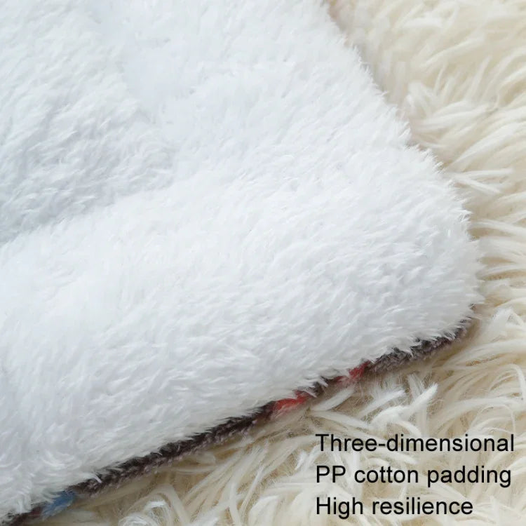 เบาะสัตว์เลี้ยงหนา ผ้าห่มแมวสุนัข เตียงสัตว์เลี้ยง ขนาด 32x25ซม., 49x32ซม., 61x41ซม., 69x52ซม., 79x60ซม.