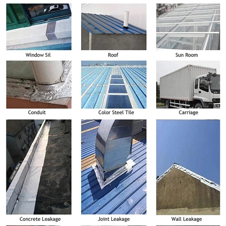 เทปกันน้ำบิวทิลหนา 1.2mm เทปฟอยล์อลูมิเนียมติดเอง ขนาด 5cm x 5m, 15cm x 5m, 20cm x 5m, 10cm x 10m