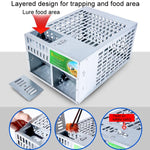 Home Indoor Automatic Mouse Trap Cage Catch Mouse Trap, Double Door Large