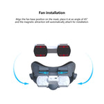For Meta Quest 3 Air Circulation Heat Dissipation Replacement Mask With Fan Anti-Fogging VR Mask Accessories, With Fan