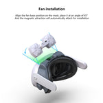 For Meta Quest 3 Air Circulation Heat Dissipation Replacement Mask With Fan Anti-Fogging VR Mask Accessories, With Fan