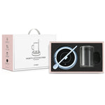 เครื่องคนกาแฟไฟฟ้าลอยแม่เหล็ก 10000 รอบต่อนาที พร้อมแก้วและกล่องของขวัญ