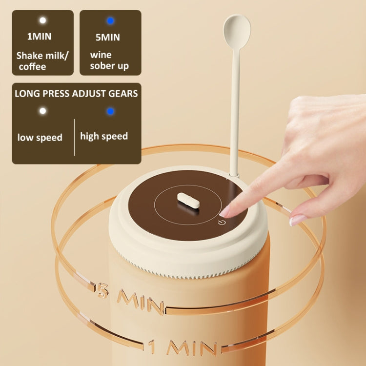 เครื่องคนกาแฟไฟฟ้าลอยแม่เหล็ก 10000 รอบต่อนาที พร้อมแก้วและกล่องของขวัญ