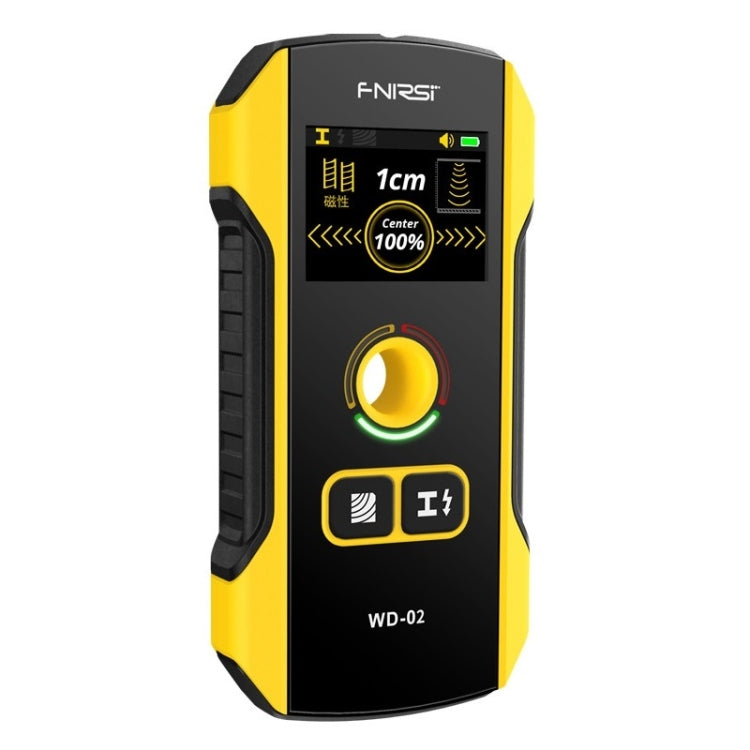 เครื่องตรวจจับสายไฟและเหล็กเส้นแบบมัลติฟังก์ชัน FNIRSI, รุ่น WD-02