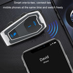 หูฟังบลูทูธสำหรับหมวกกันน็อคมอเตอร์ไซค์ รุ่น V10, ระบบเสียงสเตอริโอ Bluetooth 5.0 สำหรับขี่จักรยาน