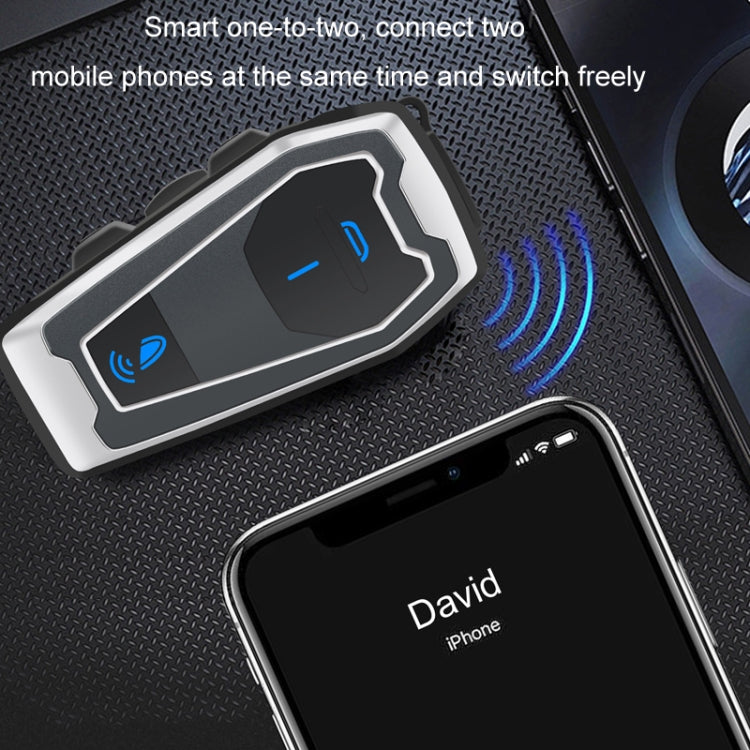 หูฟังบลูทูธสำหรับหมวกกันน็อคมอเตอร์ไซค์ รุ่น V10, ระบบเสียงสเตอริโอ Bluetooth 5.0 สำหรับขี่จักรยาน