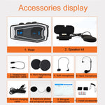 หูฟังบลูทูธสำหรับหมวกกันน็อคมอเตอร์ไซค์ รุ่น V10, ระบบเสียงสเตอริโอ Bluetooth 5.0 สำหรับขี่จักรยาน