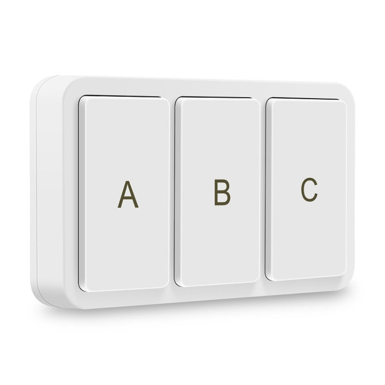 สวิตช์อัจฉริยะไร้สาย Zigbee Tuya แบบ 3 ปุ่มสำหรับสถานการณ์, รุ่น YSB33