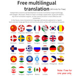 หูฟังแปลภาษาอัจฉริยะไร้สาย BT5.0 แปลภาษาแบบเรียลไทม์ รองรับ 40 ภาษา (สีขาว), รองรับ 40 ภาษา (สีดำ)