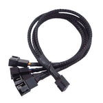 สายต่อพัดลมระบายความร้อนควบคุมอุณหภูมิ PWM คอมพิวเตอร์ ขั้วต่อ HUB เคส ยาว 0.27 ม.