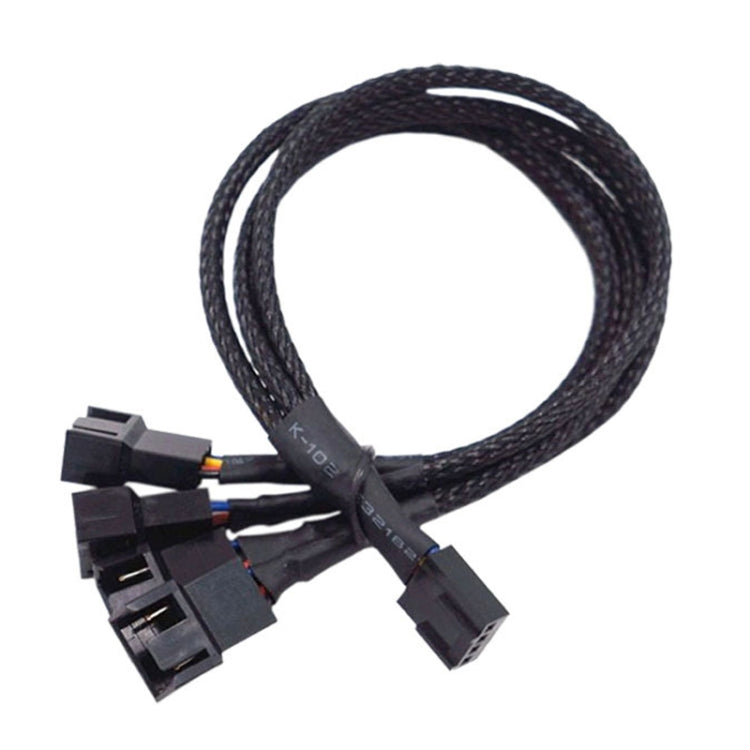 สายต่อพัดลมระบายความร้อนควบคุมอุณหภูมิ PWM คอมพิวเตอร์ ขั้วต่อ HUB เคส ยาว 0.27 ม.
