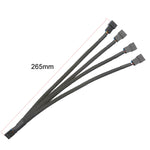 สายต่อพัดลมระบายความร้อนควบคุมอุณหภูมิ PWM คอมพิวเตอร์ ขั้วต่อ HUB เคส ยาว 0.27 ม.