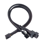 สายต่อพัดลมระบายความร้อนควบคุมอุณหภูมิ PWM คอมพิวเตอร์ ขั้วต่อ HUB เคส ยาว 0.27 ม.