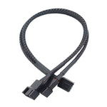 สายต่อพัดลมระบายความร้อนควบคุมอุณหภูมิ PWM คอมพิวเตอร์ ขั้วต่อ HUB เคส ยาว 0.27 ม.