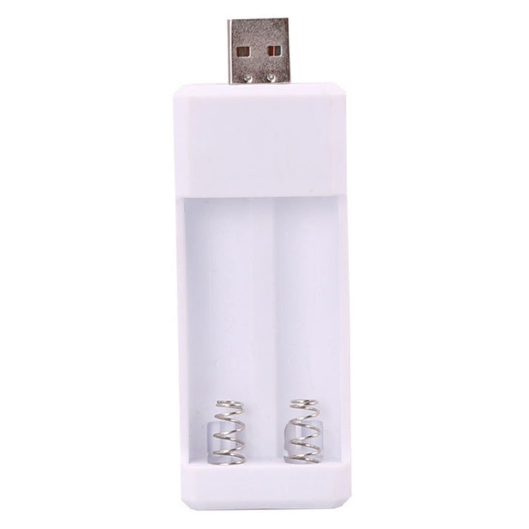 เครื่องชาร์จแบตเตอรี่ชาร์จซ้ำ AA / AAA แบบเสียบตรง 2 ช่อง USB, USB 2 ช่อง
