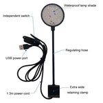 ไฟ LED คลิปติดตู้ปลา 5W USB สำหรับไฟส่องพืชน้ำโปร่งแสง