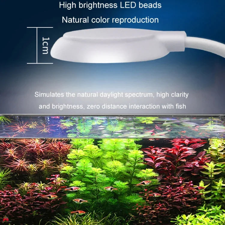 ไฟ LED คลิปติดตู้ปลา 5W USB สำหรับไฟส่องพืชน้ำโปร่งแสง