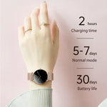 นาฬิกาอัจฉริยะ T8 หน้าจอ 1.3 นิ้ว ตรวจวัดอัตราการเต้นของหัวใจ/ความดันโลหิต/ปริมาณออกซิเจนในเลือด บลูทูธ สีทอง สีเงิน สีส้ม สีเงินเทา