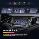 เครื่องเล่นขนาดใหญ่สำหรับ Volkswagen/Skoda 2+64G หน้าจอใหญ่ รองรับ Carplay, Android, ระบบนำทาง, กล้องถอยหลัง เครื่องรวม 2+64G