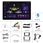 เครื่องนำทางหน้าจอใหญ่ 13.1 นิ้ว 4+64G Android พร้อมแอปแผนที่สากล / Carplay / กล้องถอยหลัง, 13.1 นิ้ว