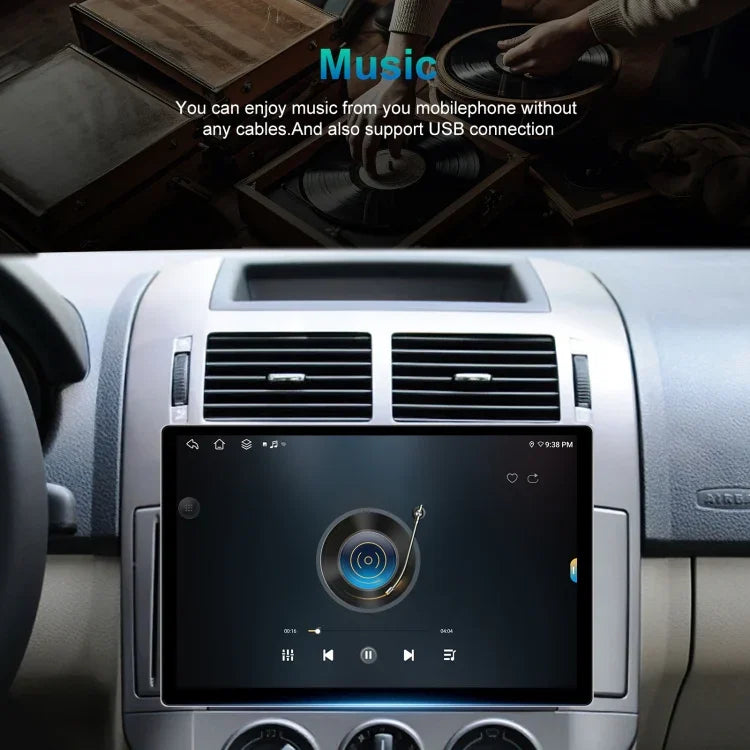 เครื่องนำทางหน้าจอใหญ่ 13.1 นิ้ว 4+64G Android พร้อมแอปแผนที่สากล / Carplay / กล้องถอยหลัง, 13.1 นิ้ว