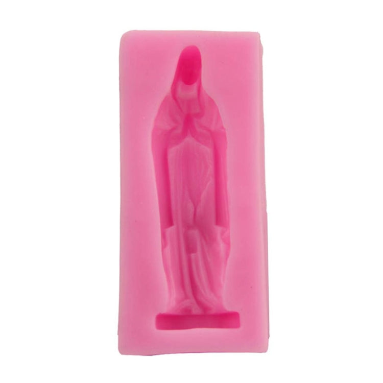 แม่พิมพ์เค้กฟองดองซิลิโคน Virgin Mary DIY แม่พิมพ์ช็อกโกแลตดินปั้น เครื่องมืออบขนม