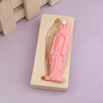 แม่พิมพ์เค้กฟองดองซิลิโคน Virgin Mary DIY แม่พิมพ์ช็อกโกแลตดินปั้น เครื่องมืออบขนม