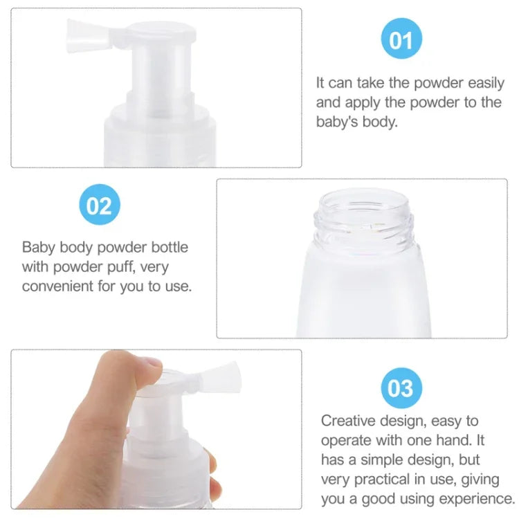ขวดสเปรย์แป้งระงับเหงื่อแบบพกพา ขวดพลาสติกเปล่า 180ml