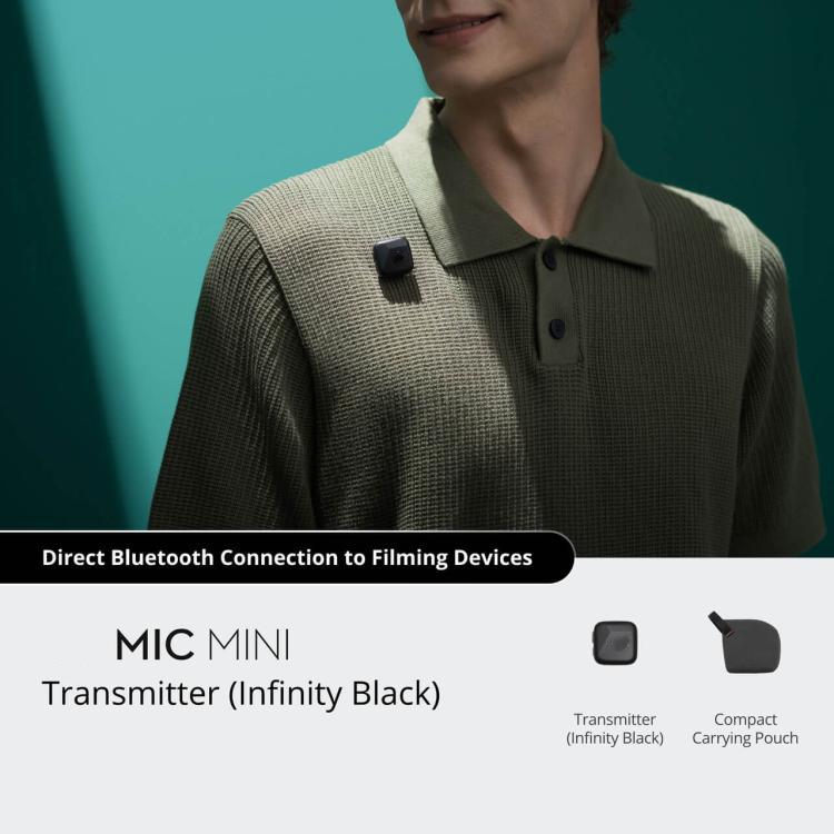 เครื่องส่งสัญญาณแท้สำหรับ DJI Mic Mini สีดำและสีขาว